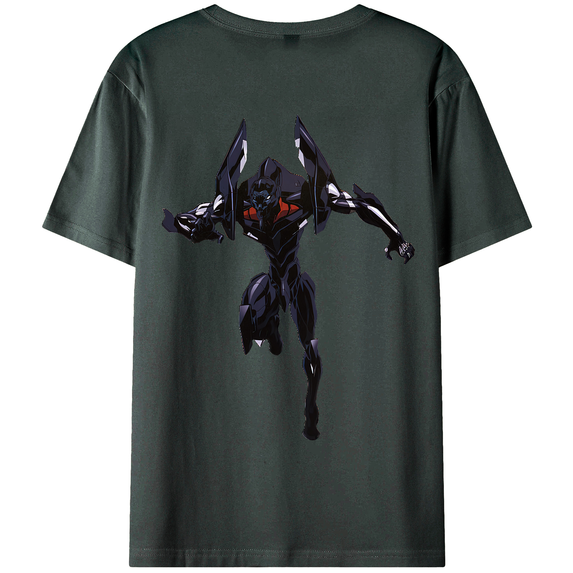 （画像用） EVA 新世紀エヴァンゲリオン 綿100％ メンズ半袖Tシャツ（バックプリント） 通気性